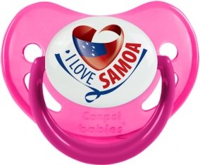 I Love Samoa Sucette Physiologique Rose phosphorescente