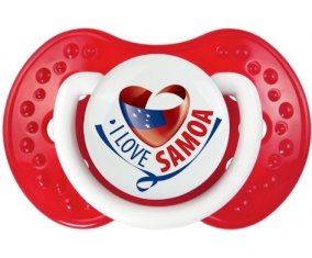 I Love Samoa Sucette LOVI Dynamic Blanc-rouge classique