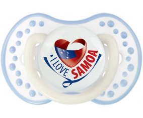 I Love Samoa Sucette LOVI Dynamic Blanc-cyan classique