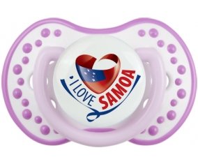 I Love Samoa Sucette LOVI Dynamic Blanc-mauve classique