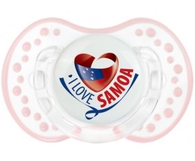I Love Samoa Sucette LOVI Dynamic Retro-blanc-rose-tendre classique