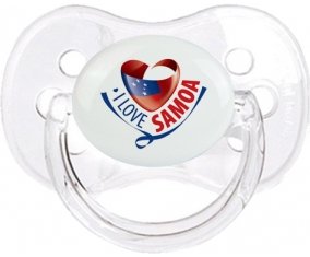 I Love Samoa Tétine Cerise Transparent classique