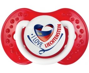 I Love Liechtenstein maps Sucete LOVI Dynamic Blanc-rouge classique