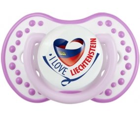I Love Liechtenstein maps Sucete LOVI Dynamic Blanc-mauve classique