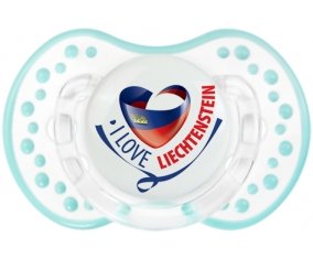 I Love Liechtenstein maps Sucete LOVI Dynamic Retro-blanc-lagon classique