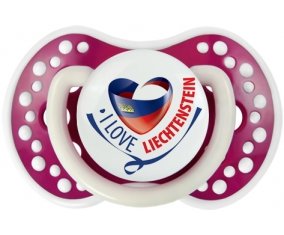 I Love Liechtenstein maps Sucete LOVI Dynamic Fuchsia phosphorescente