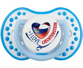 I Love Liechtenstein maps Sucete LOVI Dynamic Blanc-bleu phosphorescente