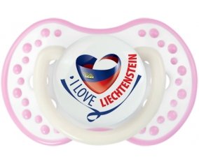 I Love Liechtenstein maps Sucete LOVI Dynamic Blanc-rose phosphorescente