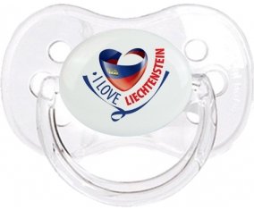I Love Liechtenstein maps Sucete Cerise Transparent classique