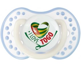 I Love Togo Tétine LOVI Dynamic Blanc-cyan classique