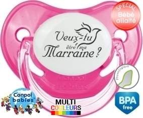 Veux-tu être ma marraine? Style1: Sucette Physiologique-su7.fr