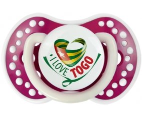 I Love Togo Tétine LOVI Dynamic Fuchsia phosphorescente