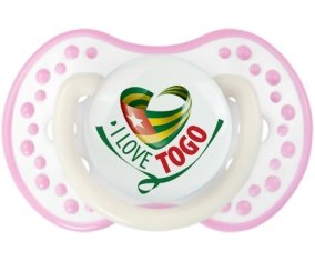 I Love Togo Tétine LOVI Dynamic Blanc-rose phosphorescente
