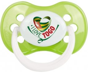 I Love Togo Sucette Anatomique Vert classique