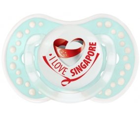 I Love Singapore Sucette LOVI Dynamic Retro-turquoise-lagon classique