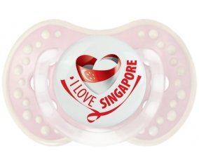 I Love Singapore Sucette LOVI Dynamic Retro-rose-tendre classique