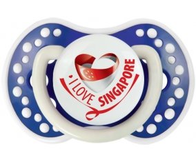 I Love Singapore Sucette LOVI Dynamic Bleu-marine phosphorescente