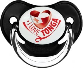 I Love Tonga Sucette Physiologique Noir classique