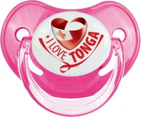 I Love Tonga Sucette Physiologique Rose classique
