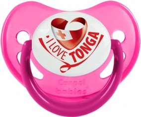 I Love Tonga Sucette Physiologique Rose phosphorescente