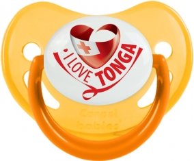 I Love Tonga Sucette Physiologique Jaune phosphorescente