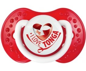 I Love Tonga Sucette LOVI Dynamic Blanc-rouge classique