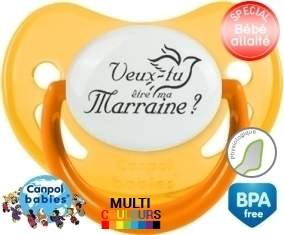 Veux-tu être ma marraine? Style1: Sucette Physiologique-su7.fr