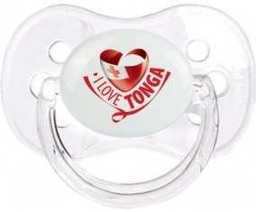 I Love Tonga Tétine Cerise Transparent classique