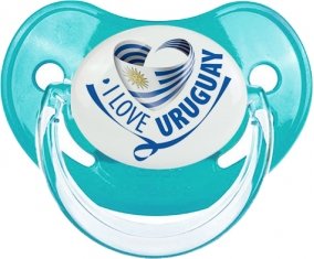 I Love Uruguay Tétine Physiologique Bleue classique