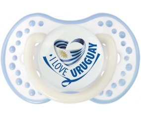 I Love Uruguay Sucete LOVI Dynamic Blanc-cyan classique