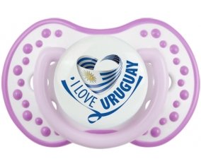I Love Uruguay Sucete LOVI Dynamic Blanc-mauve classique