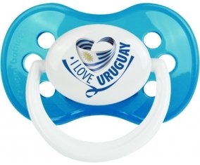 I Love Uruguay Sucete Anatomique Cyan classique