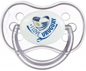 I Love Uruguay Sucete Anatomique Transparente classique