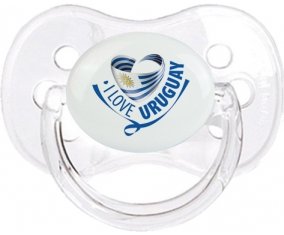 I Love Uruguay Sucete Cerise Transparent classique