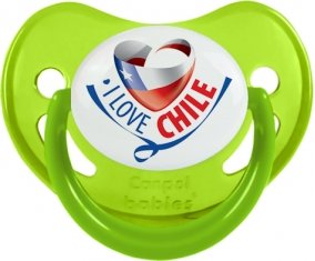 I Love Chile Sucete Physiologique Vert phosphorescente