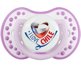 I Love Chile Tétine LOVI Dynamic Blanc-mauve classique