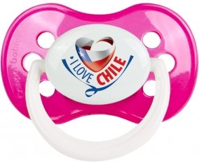 I Love Chile Sucette Anatomique Rose foncé classique