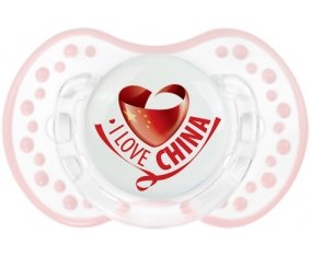I Love China Sucette LOVI Dynamic Retro-blanc-rose-tendre classique