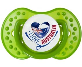 I Love Australia Sucette LOVI Dynamic Vert classique