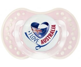 I Love Australia Sucette LOVI Dynamic Retro-rose-tendre classique