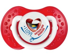 I Love Antigua and Barbuda Sucete LOVI Dynamic Blanc-rouge classique
