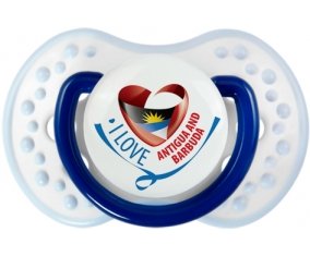 I Love Antigua and Barbuda Sucete LOVI Dynamic Marine-blanc-bleu classique