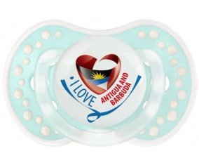 I Love Antigua and Barbuda Sucete LOVI Dynamic Retro-turquoise-lagon classique