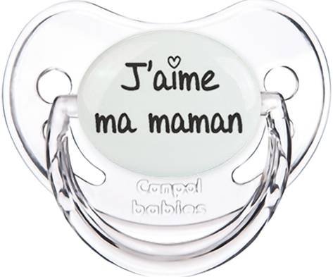 J'aime ma maman (visuel): Sucette Physiologique-su7.fr