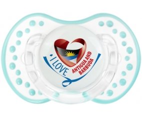 I Love Antigua and Barbuda Sucete LOVI Dynamic Retro-blanc-lagon classique