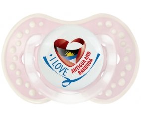 I Love Antigua and Barbuda Sucete LOVI Dynamic Retro-rose-tendre classique