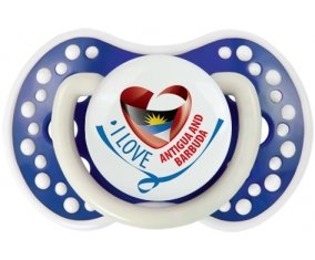 I Love Antigua and Barbuda Sucete LOVI Dynamic Bleu-marine phosphorescente