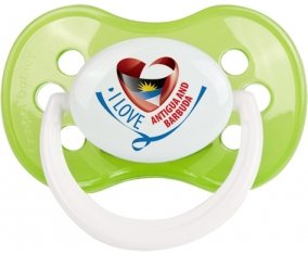 I Love Antigua and Barbuda Sucete Anatomique Vert classique