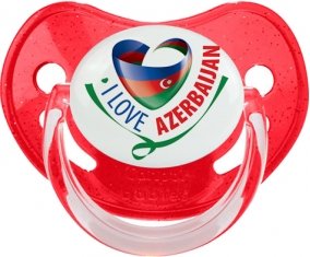 I Love Azerbaijan Sucete Physiologique Rouge à paillette