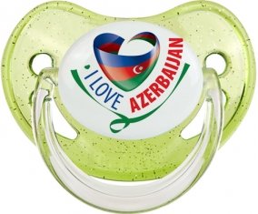 I Love Azerbaijan Sucete Physiologique Vert à paillette